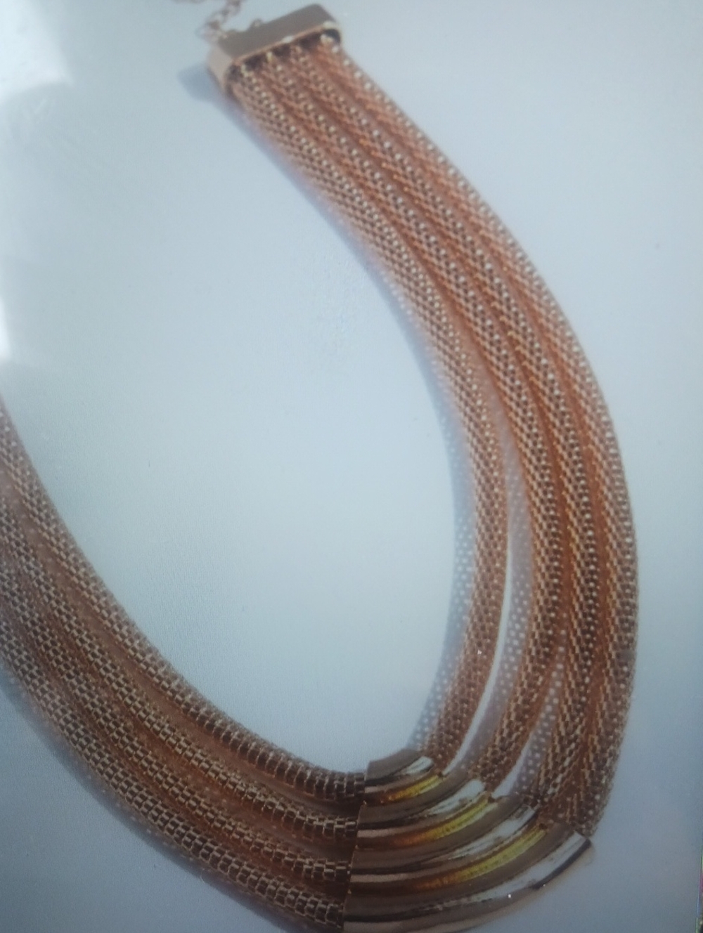 Multi-Strand Rose Gold Statement Necklace - Women Jewelry